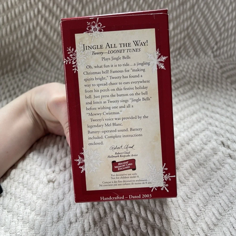Hallmark Keepsake Ornament Looney Tunes Tweety Jingle All The‎ Way 2003
